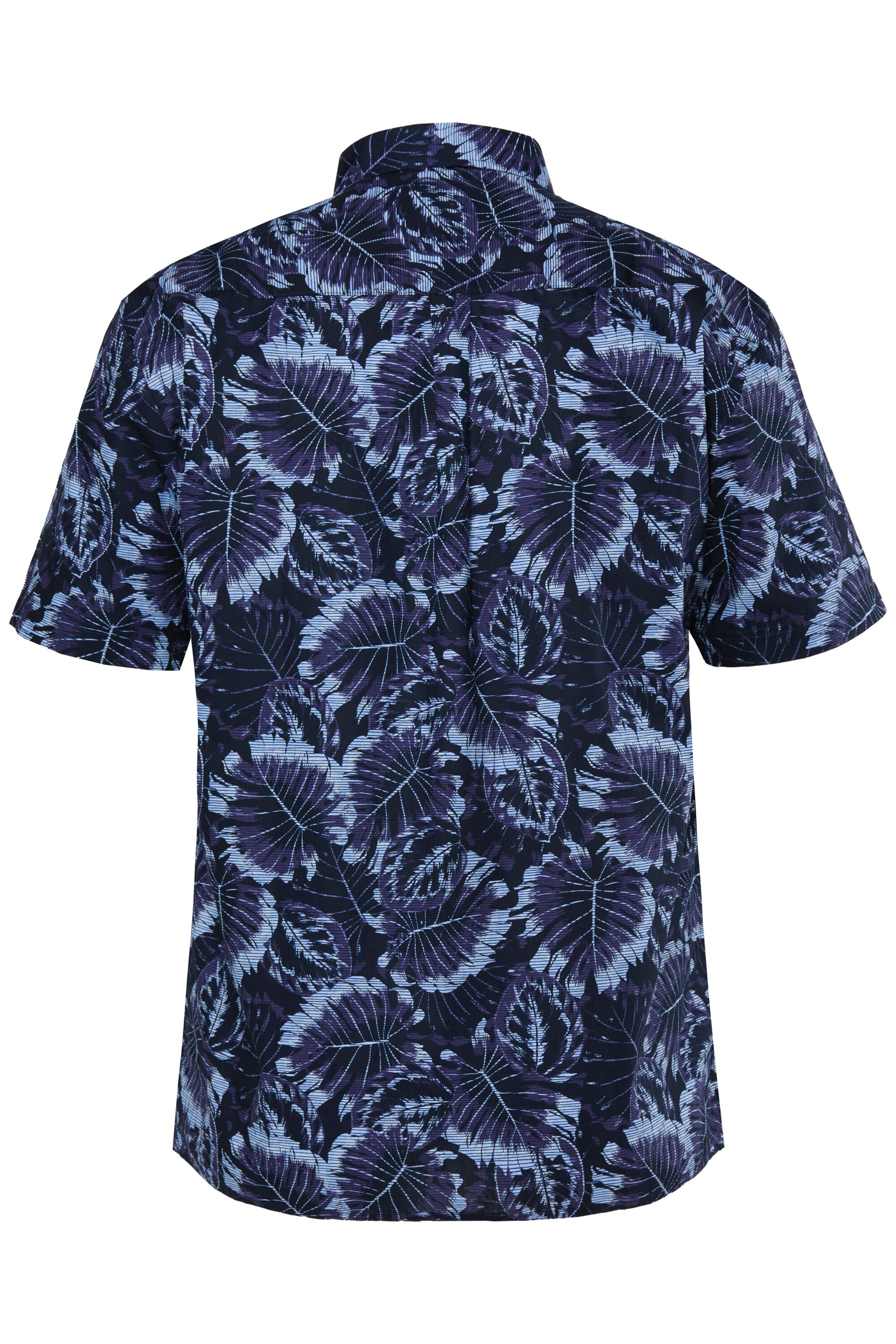 Men Plus Comfort fit Button Up Shirt in Blue