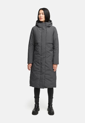 Manteau fonctionnel 'Waldbummler 14' NAVAHOO en gris : devant