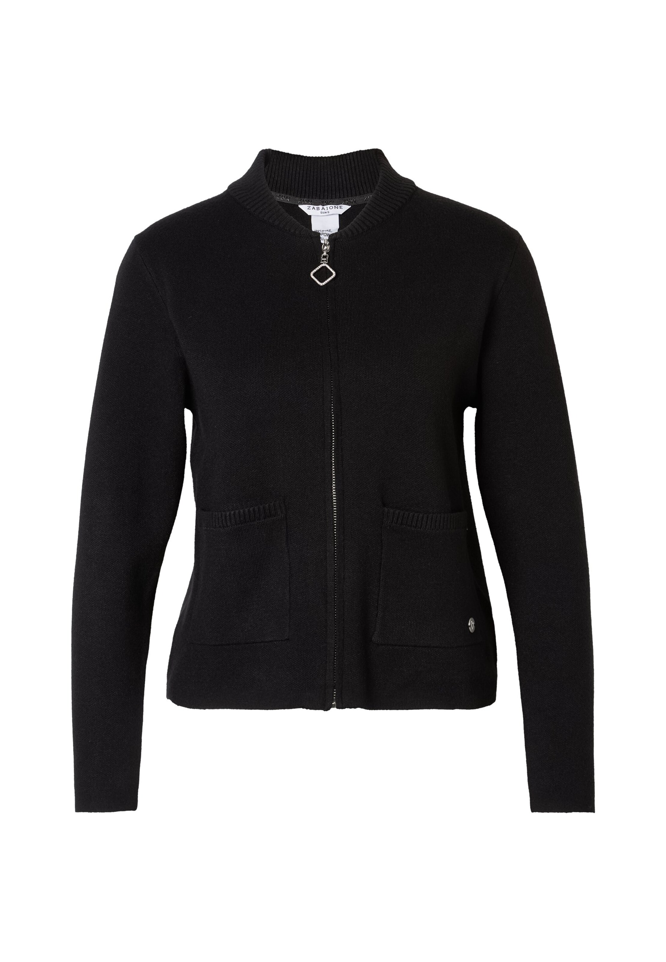 Cardigan 'Mi44mi' ZABAIONE en noir : devant