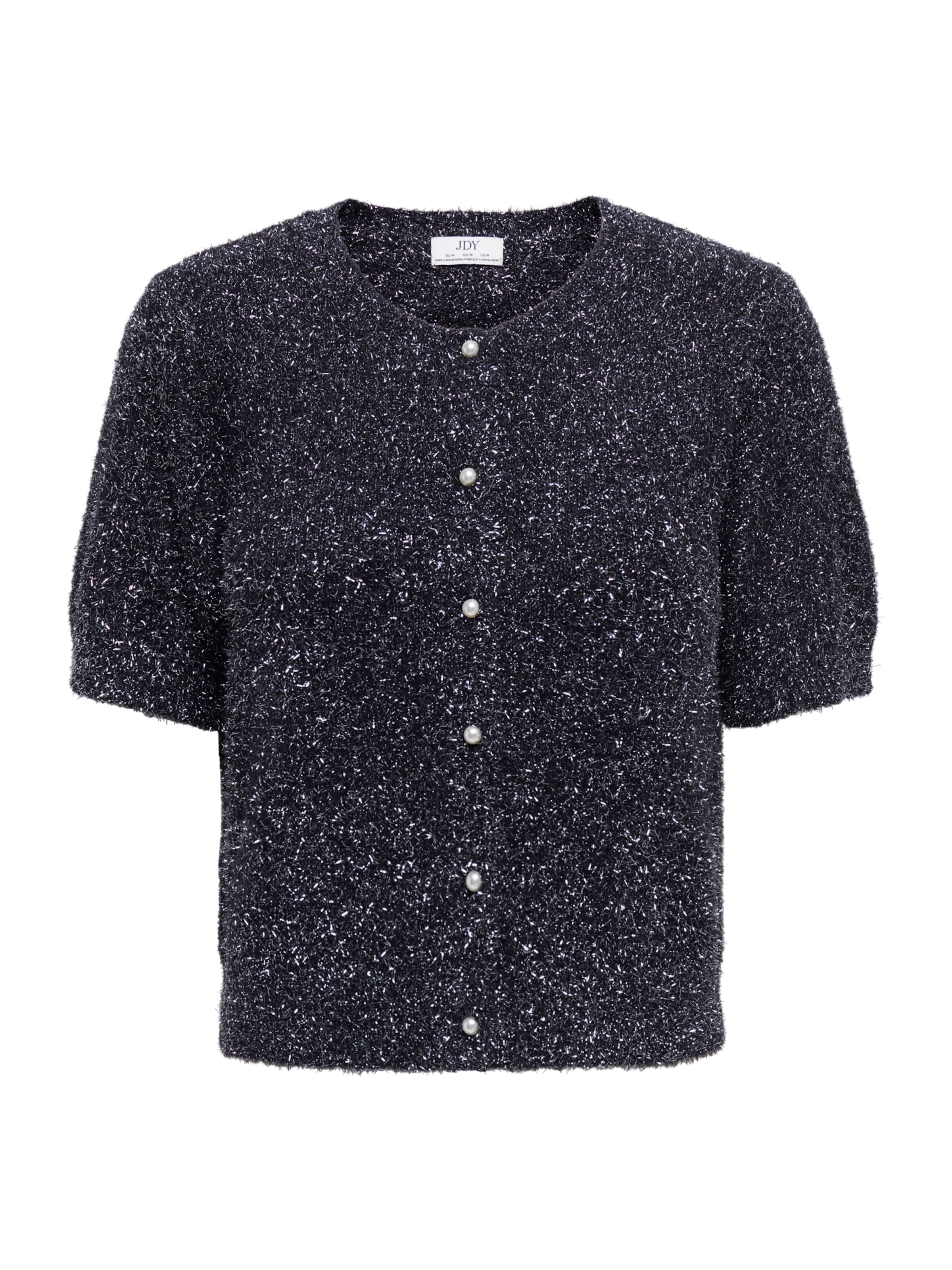 JDY Knit cardigan in Black: front