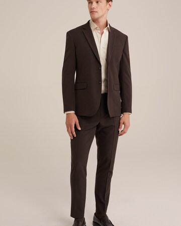 WE Fashion Slim Fit Skjorte i beige