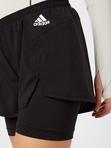 ADIDAS SPORTSWEAR Regular Sportbroek 'Primeblue Designed To Move 2-In-1' in Zwart