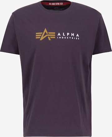ALPHA INDUSTRIES T-Shirt in Lila: Vorderseite