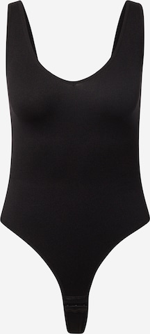 MAGIC Bodyfashion Shirt Bodysuit in Black: front
