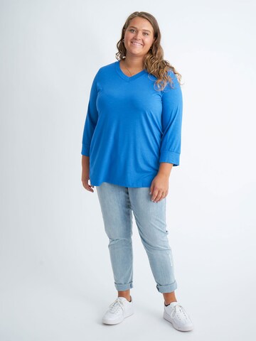 ADIA fashion 3/4-Arm-Shirt 'Libby' in Blau