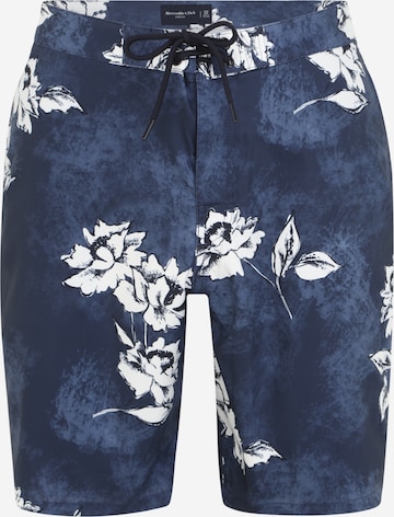 Abercrombie & Fitch Badeshorts in Blau: front