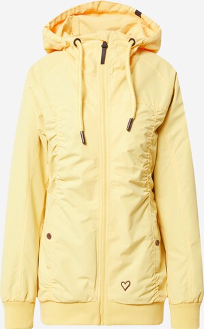 Alife and Kickin Between-Season Jacket 'Black Mamba' in Yellow: front