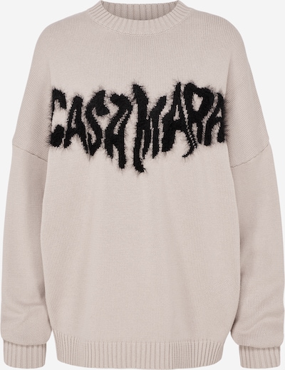 Casa Mara Sweater 'Fluffy Sleeve' in Taupe, Item view