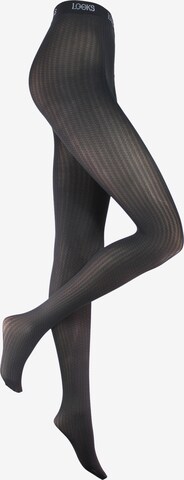 LOOKS by Wolfgang Joop Fine Tights 'ZickZack' in Grey: front