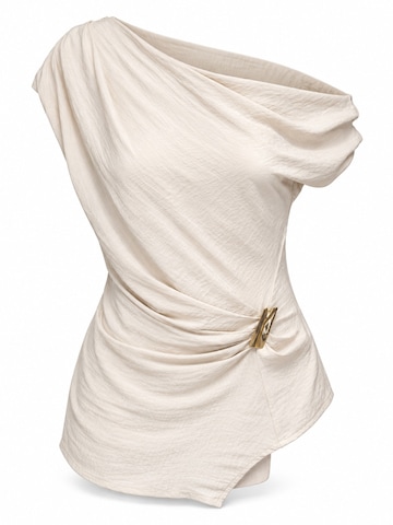 Ombre Blouse in Beige: voorkant