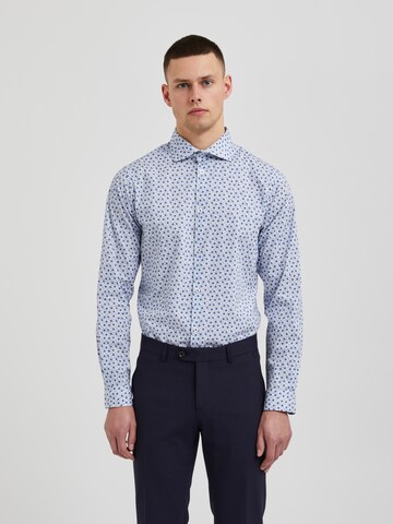 Bertoni Slim fit Button Up Shirt 'Tyr' in Blue: front