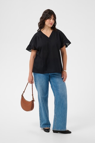 KAFFE CURVE Blouse 'Valeria' in Black