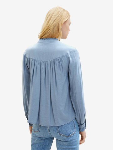 TOM TAILOR DENIM Bluse in Blau