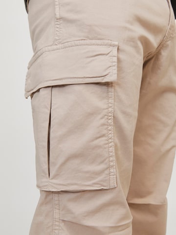 JACK & JONES - Regular Calças cargo 'Ace Tucker' em bege