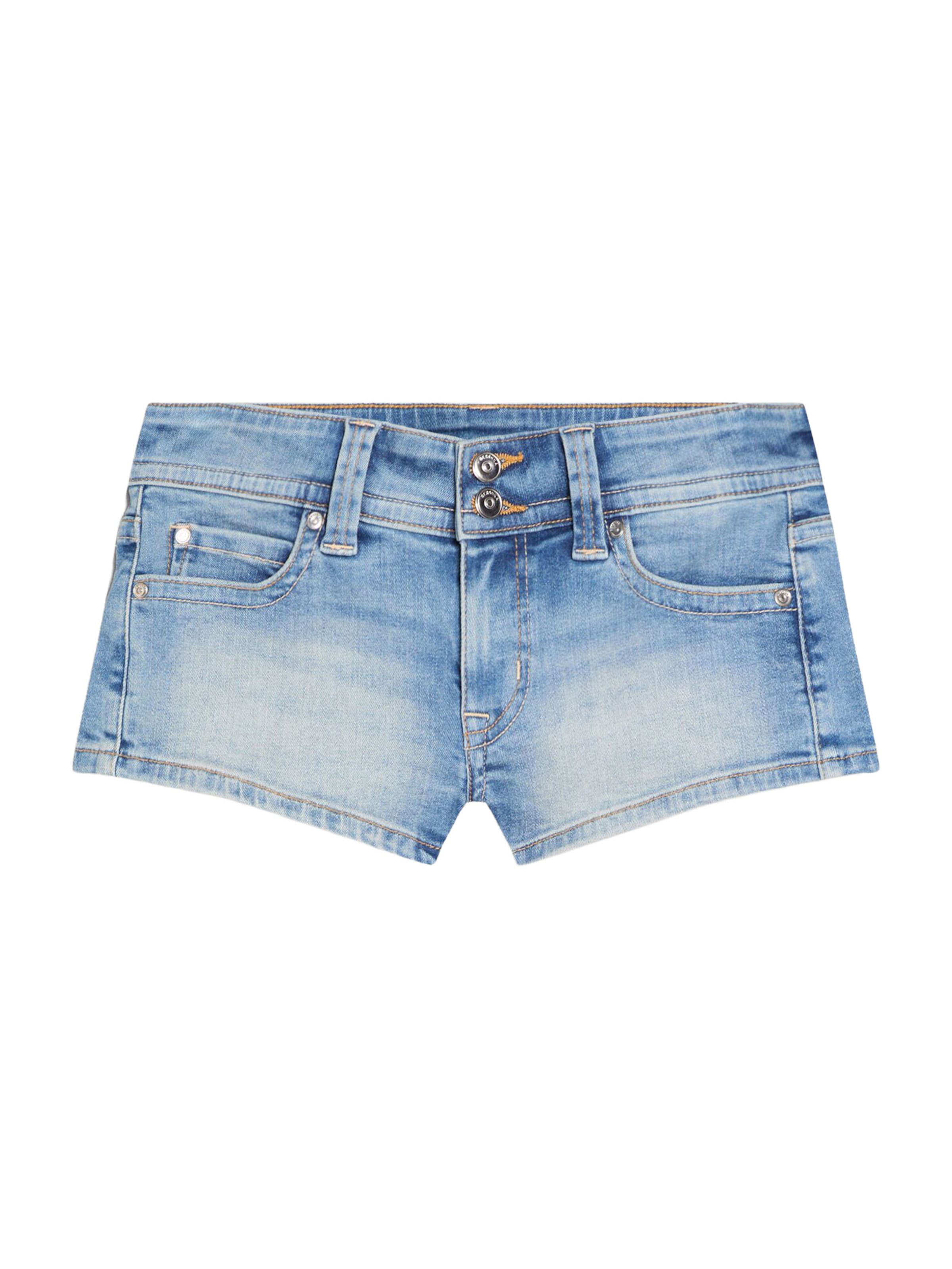 Coupe slim Jean Bershka en bleu : devant