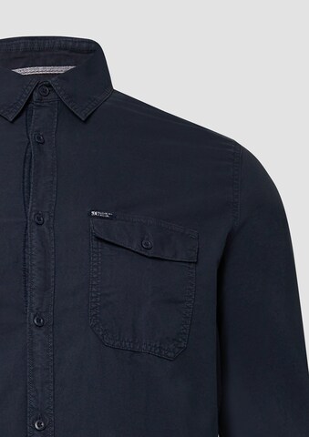 s.Oliver Regular fit Button Up Shirt in Blue