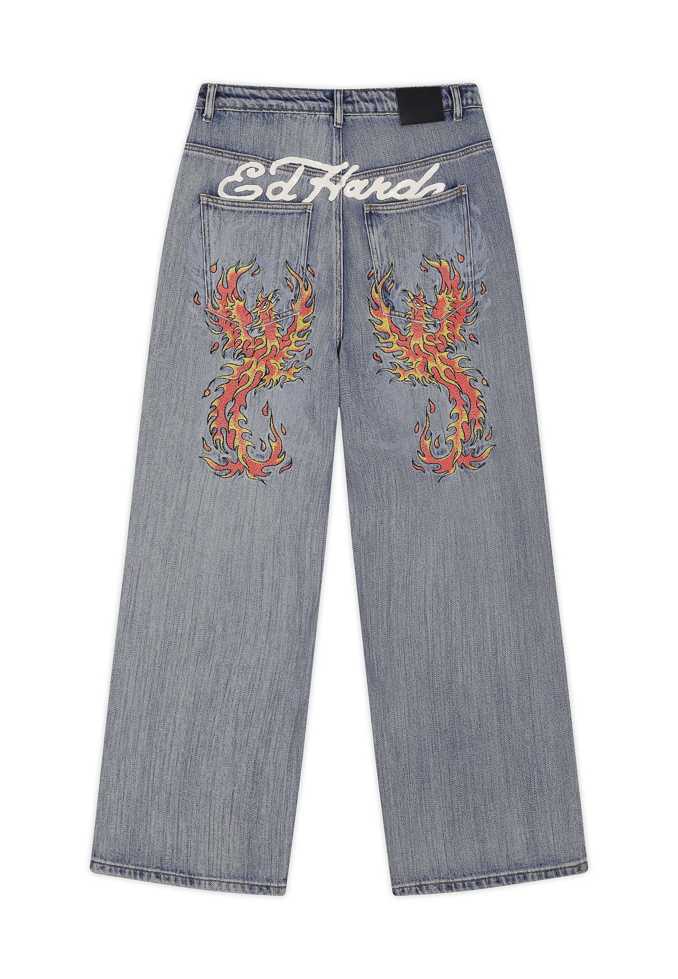 Ed Hardy Loose fit Jeans in Blue