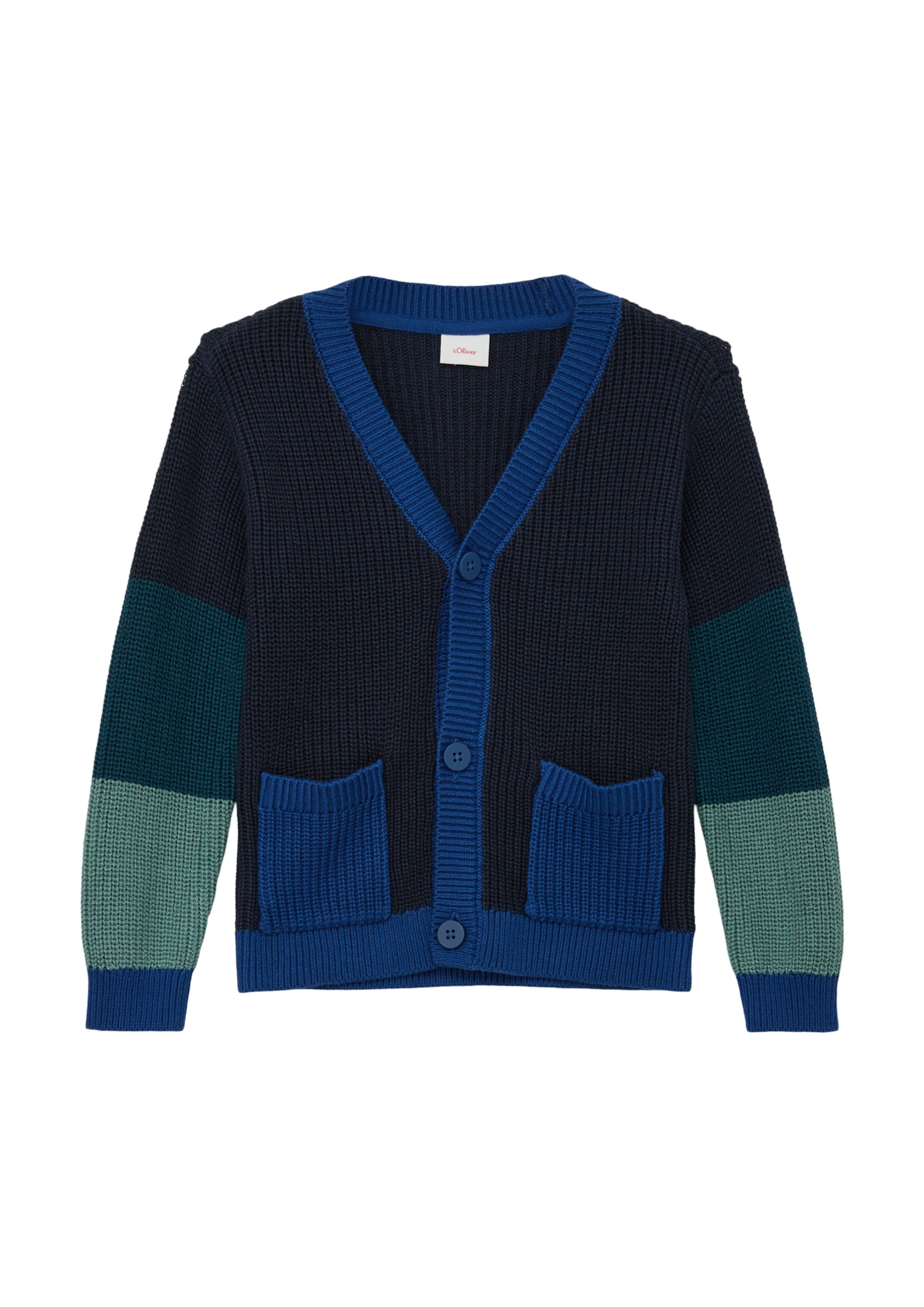 s.Oliver Strickjacke in Blau: Vorderseite