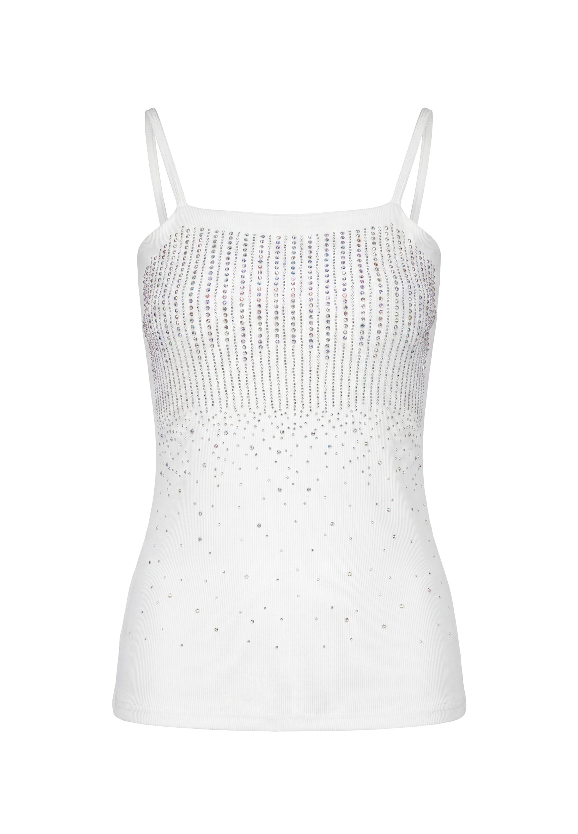Haut usha BLACK LABEL en blanc : devant
