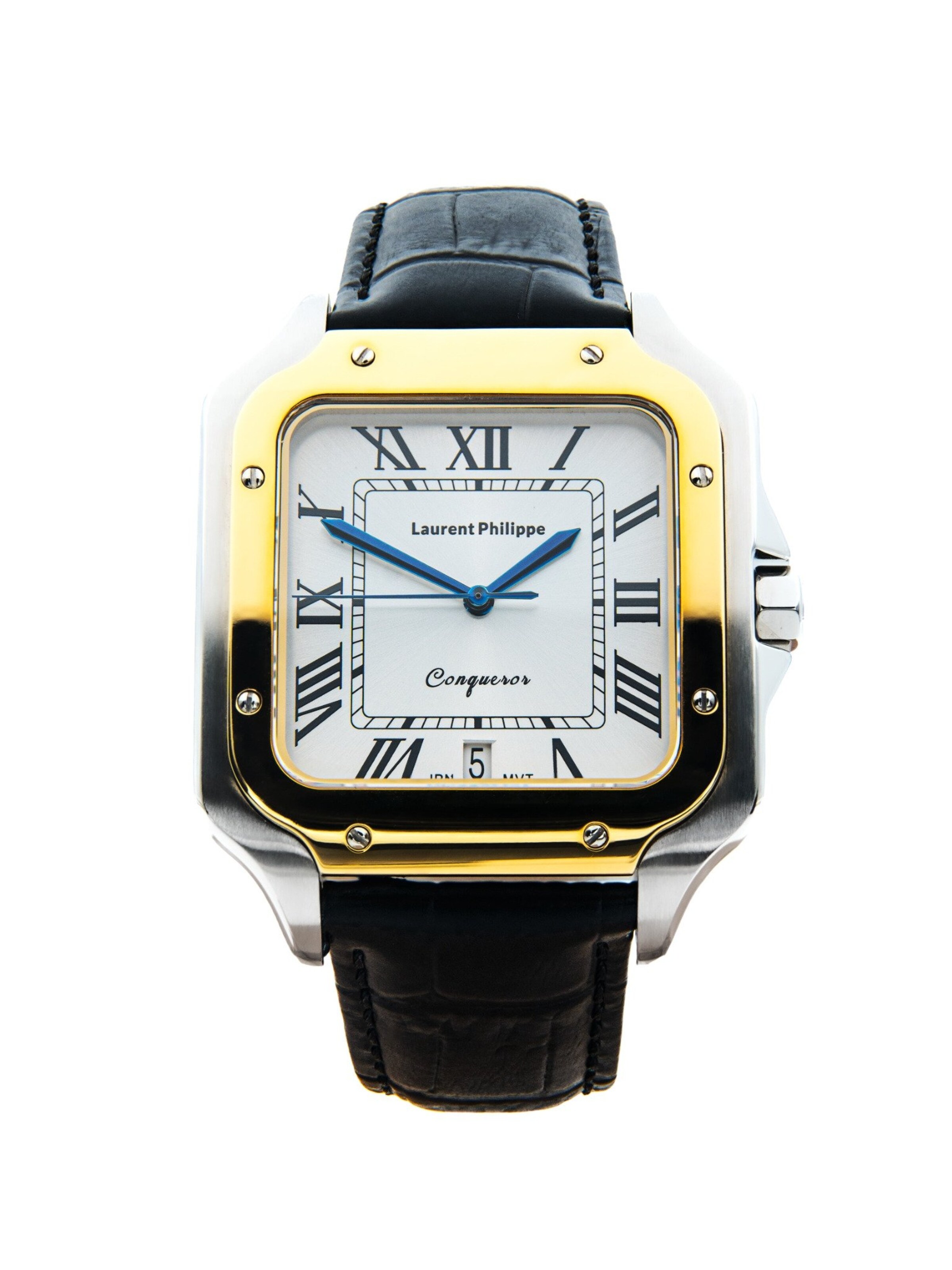 Laurent Philippe Analog Watch in Black: front