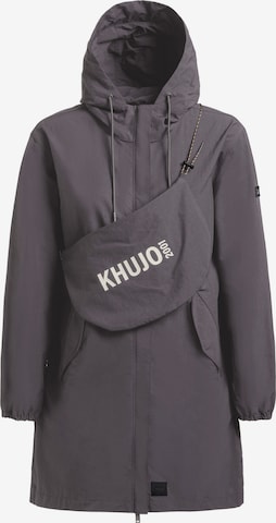 khujo Kurtka przejściowa 'AMETI' w kolorze szary: przód