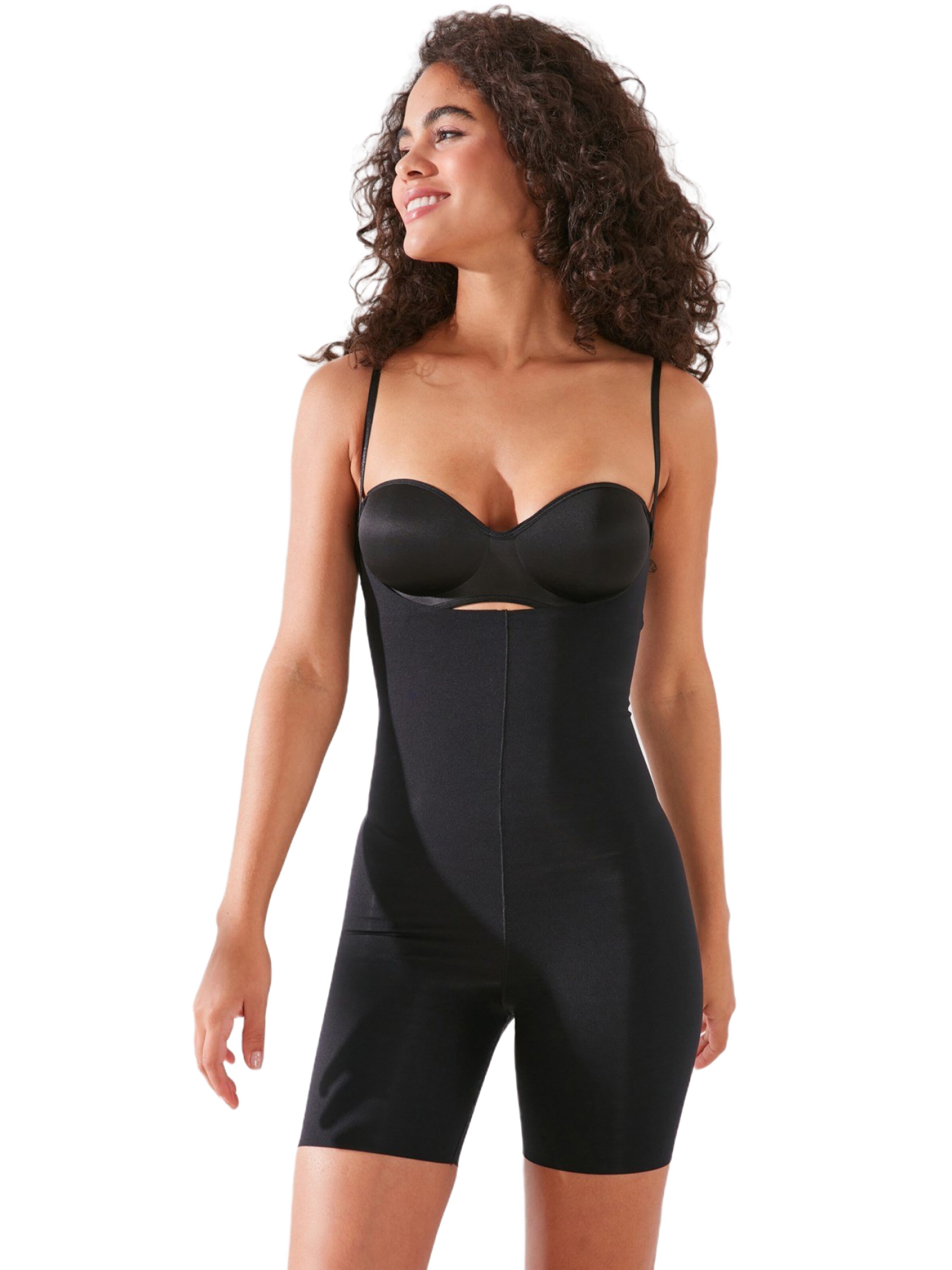 C&City Shaping Bodysuit in Black: front