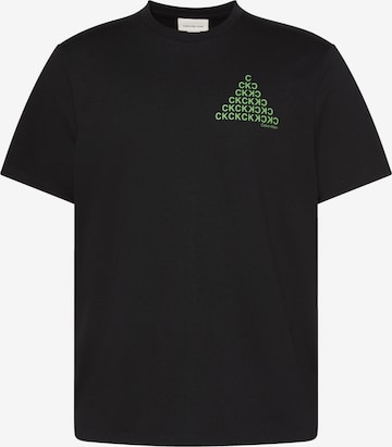 Tricou de la Calvin Klein Jeans pe negru: față