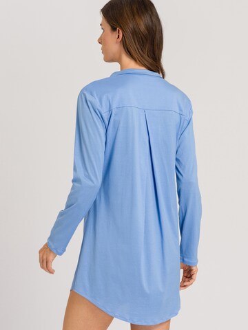 Hanro Nachthemd ' Cotton Deluxe ' in Blauw