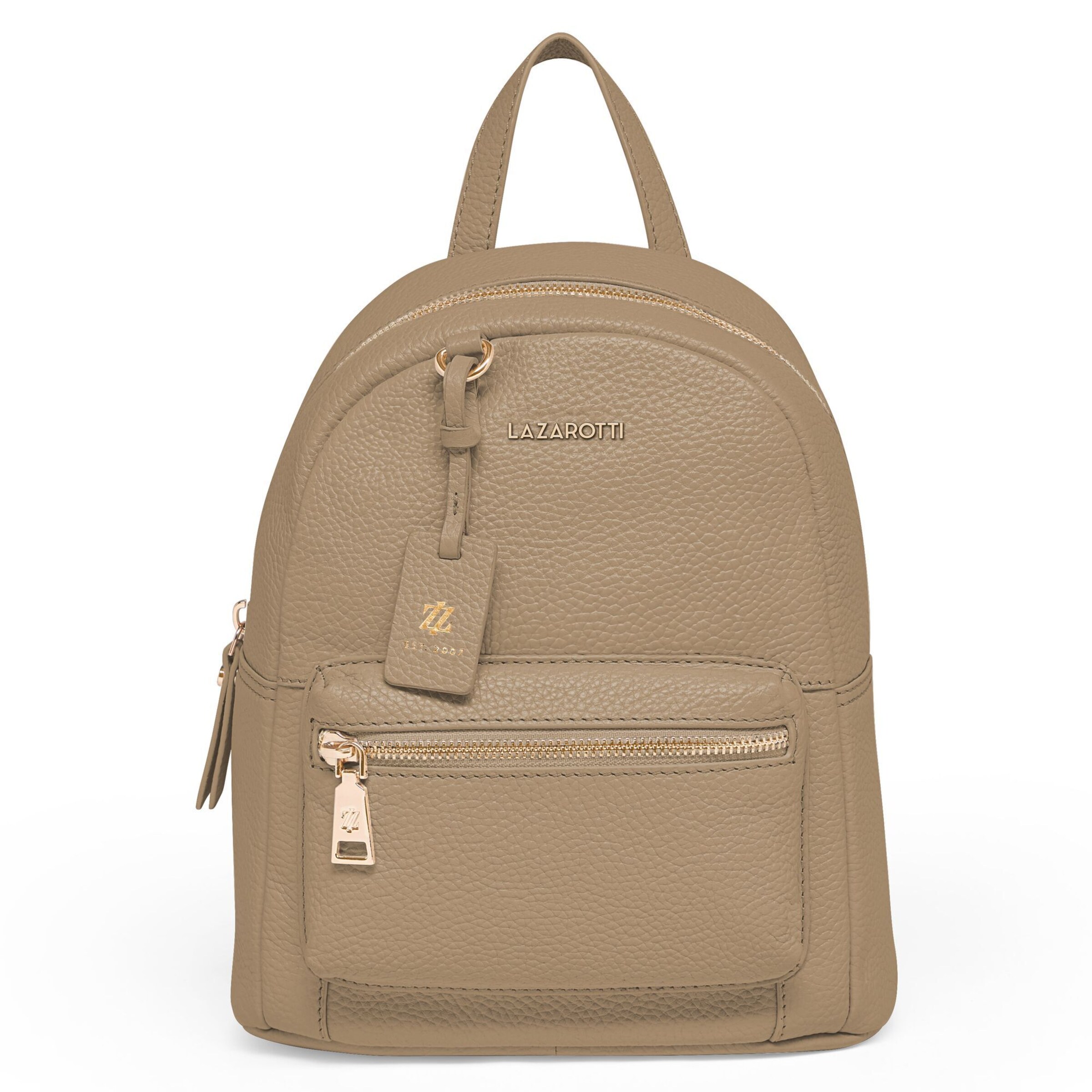 Zaino 'Bologna' di Lazarotti in beige: frontale