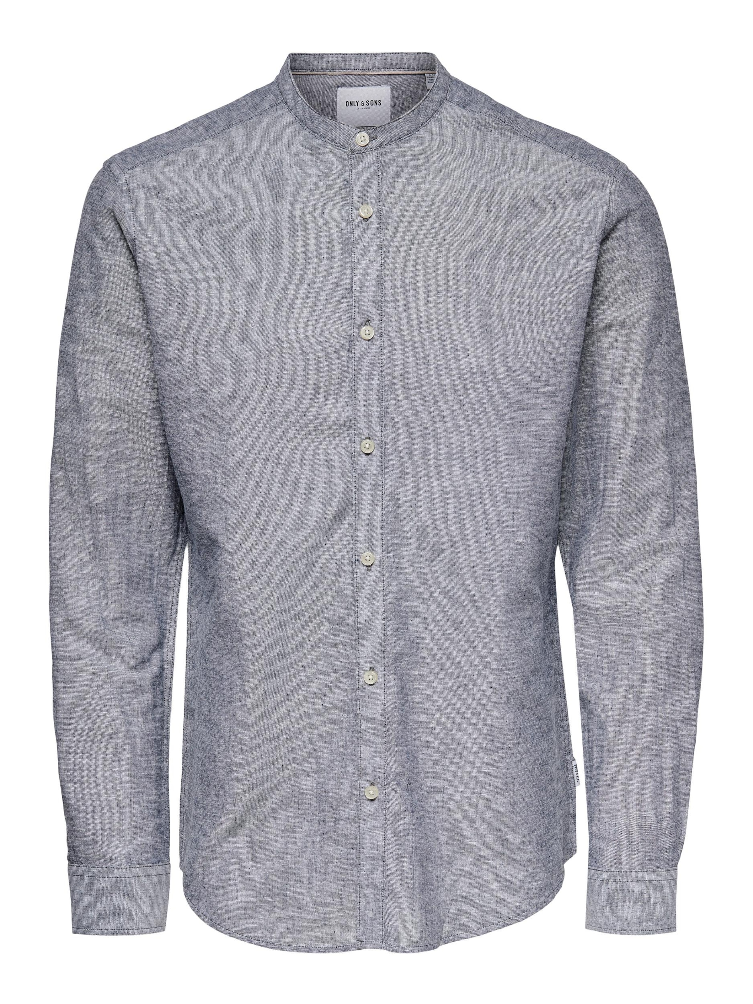 Chemise 'Caiden' Only & Sons en bleu : devant
