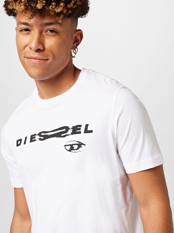 DIESEL Shirt 'JUST' in White