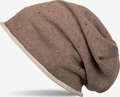 styleBREAKER Mütze 'Beanie mit Strass Nieten' in braun, Produktansicht