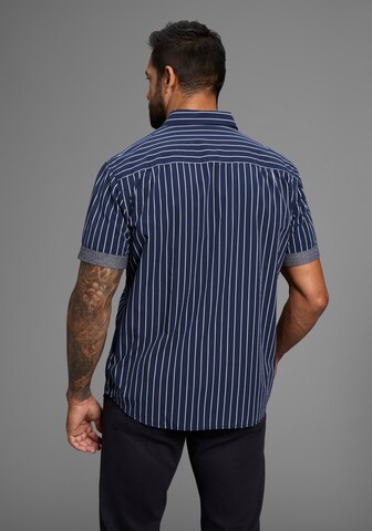Man's World Comfort Fit Hemd in Blau