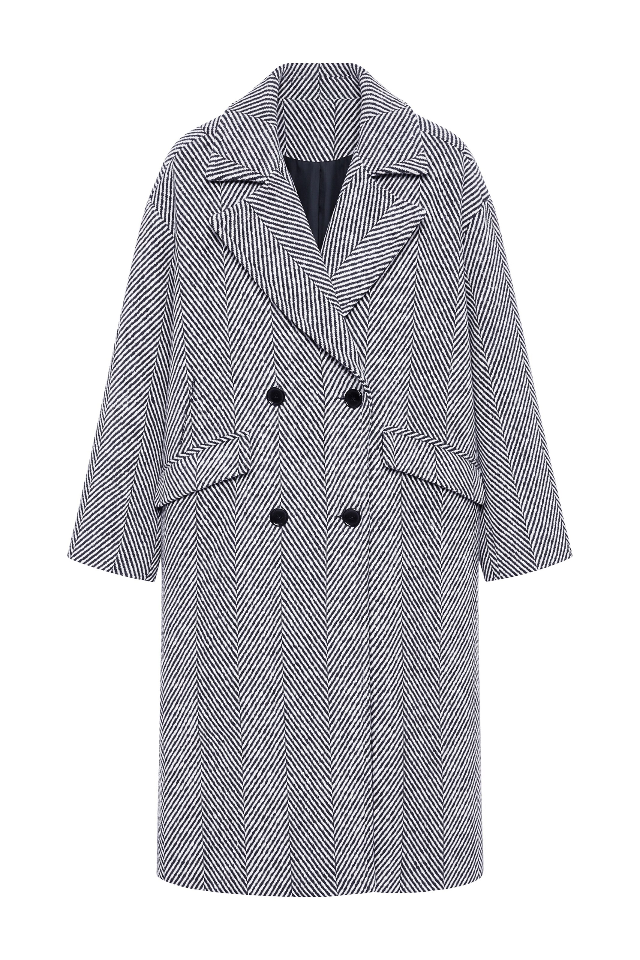 Studio Untold Between-seasons coat in M-L in Grey, Item view