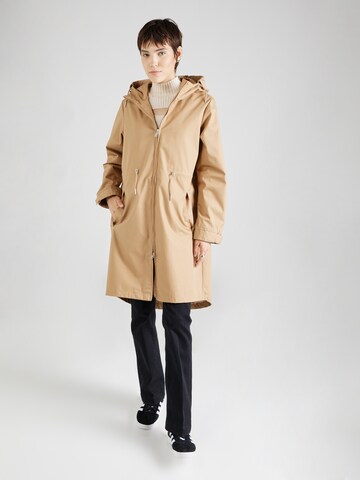 MAKIA Between-Seasons Coat 'Rey' in Beige: front