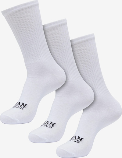 Urban Classics Chaussettes en noir / blanc, Vue avec produit