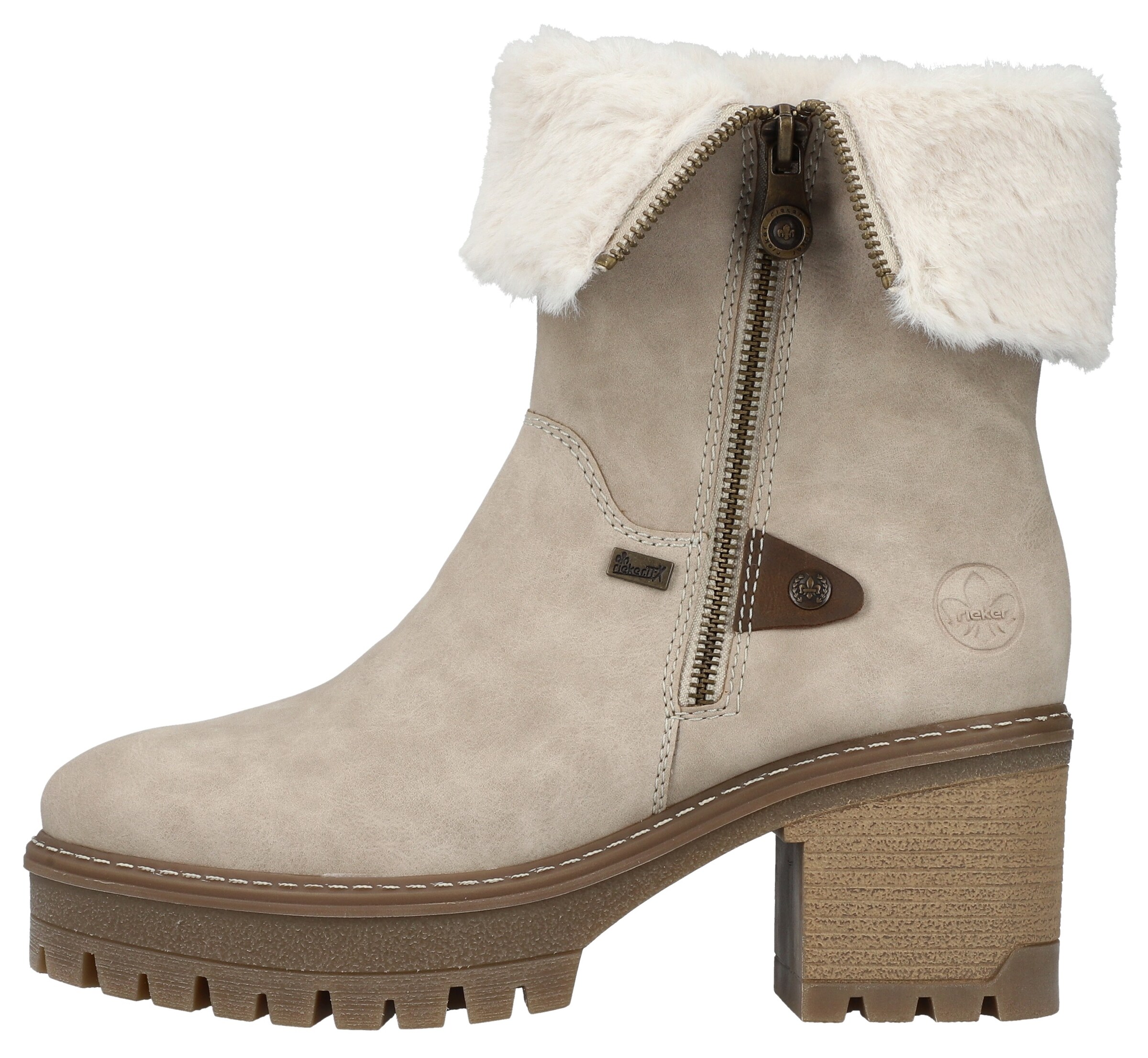 Rieker Enkellaarsjes in Beige