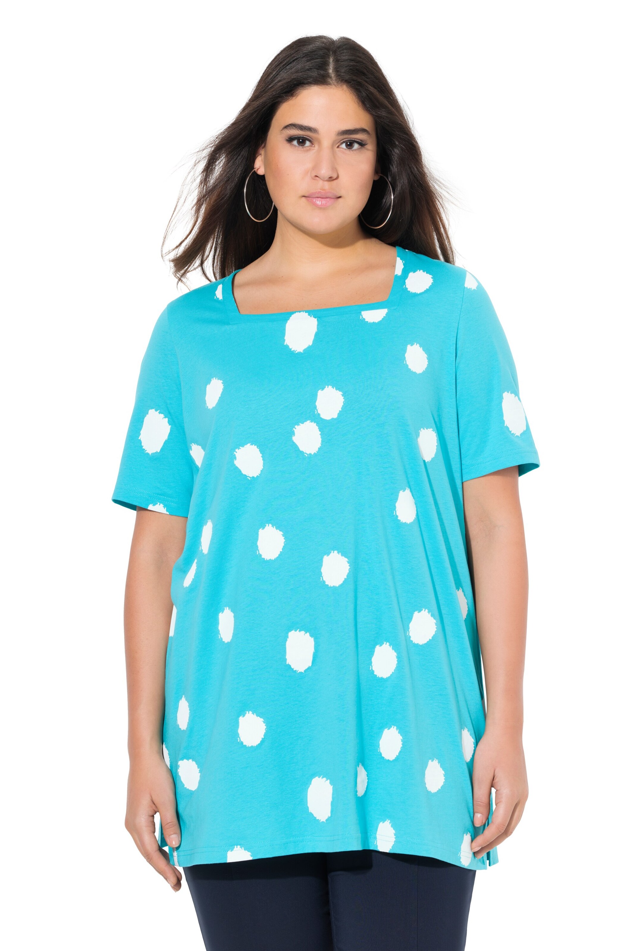 Ulla Popken Shirt in Blauw: voorkant