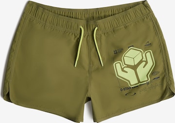 G-STAR Swimming shorts in Green: front