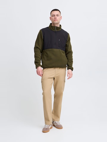 Pull-over ' BHMARIO halfzipp ' BLEND en vert
