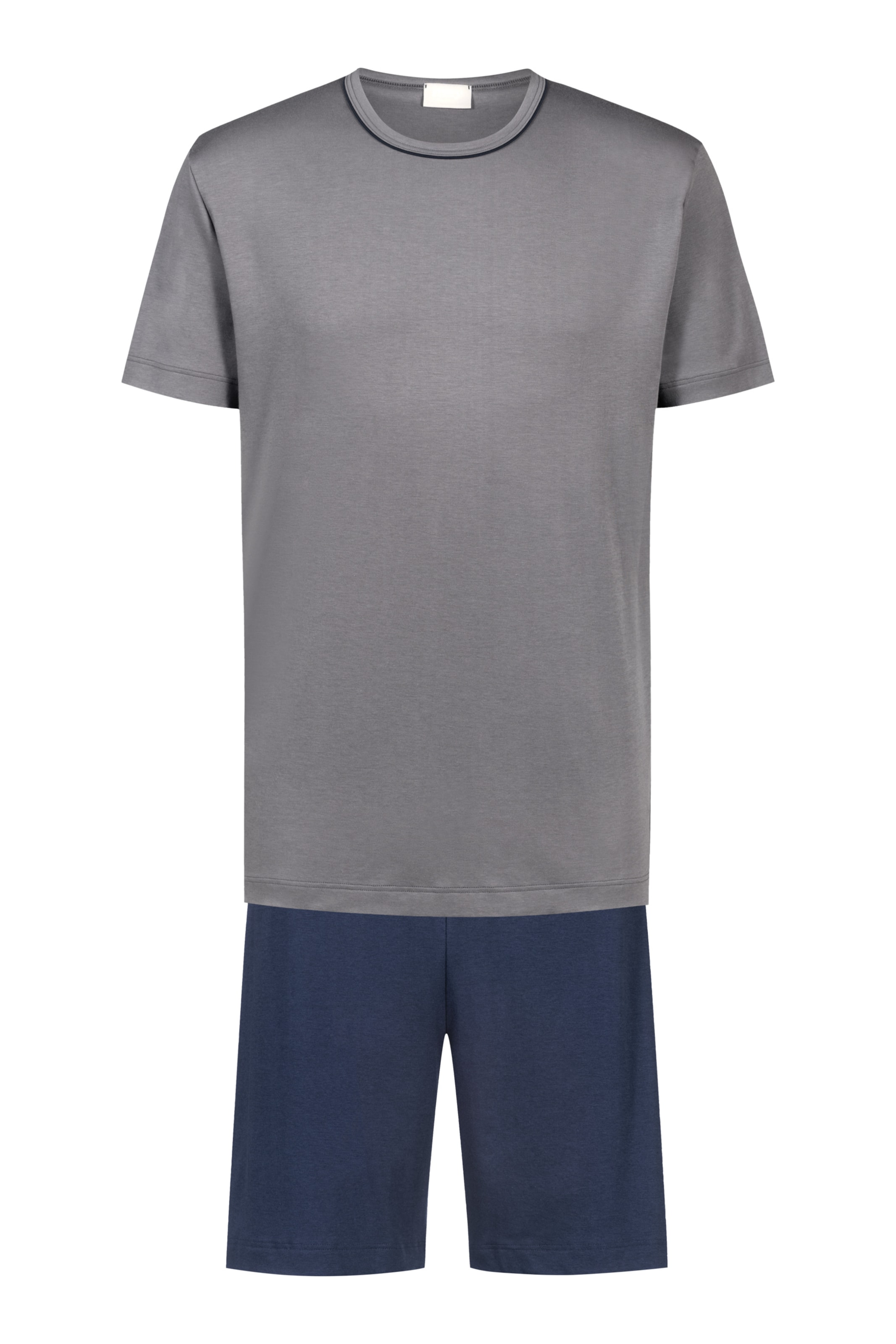 Mey Pyjama kort 'Pure Night' in Grijs: voorkant