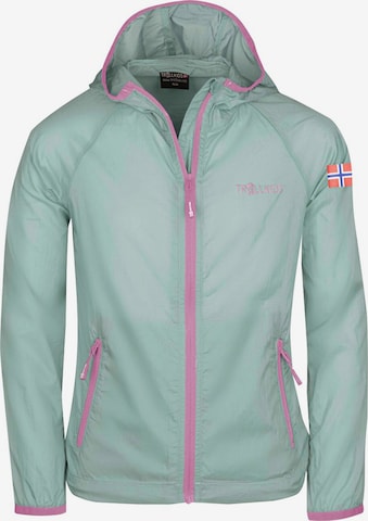 TROLLKIDS Outdoor jacket in Green: front
