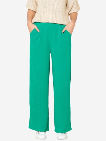 LolaLiza Wide leg Broek in Groen: voorkant