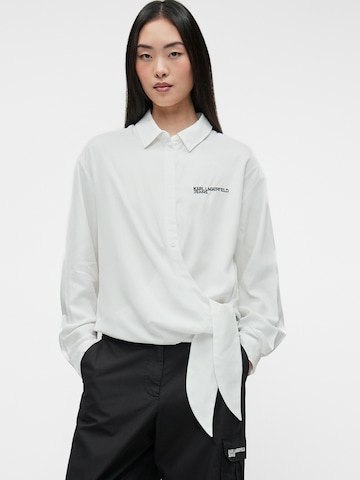 Bluză de la KARL LAGERFELD JEANS pe alb