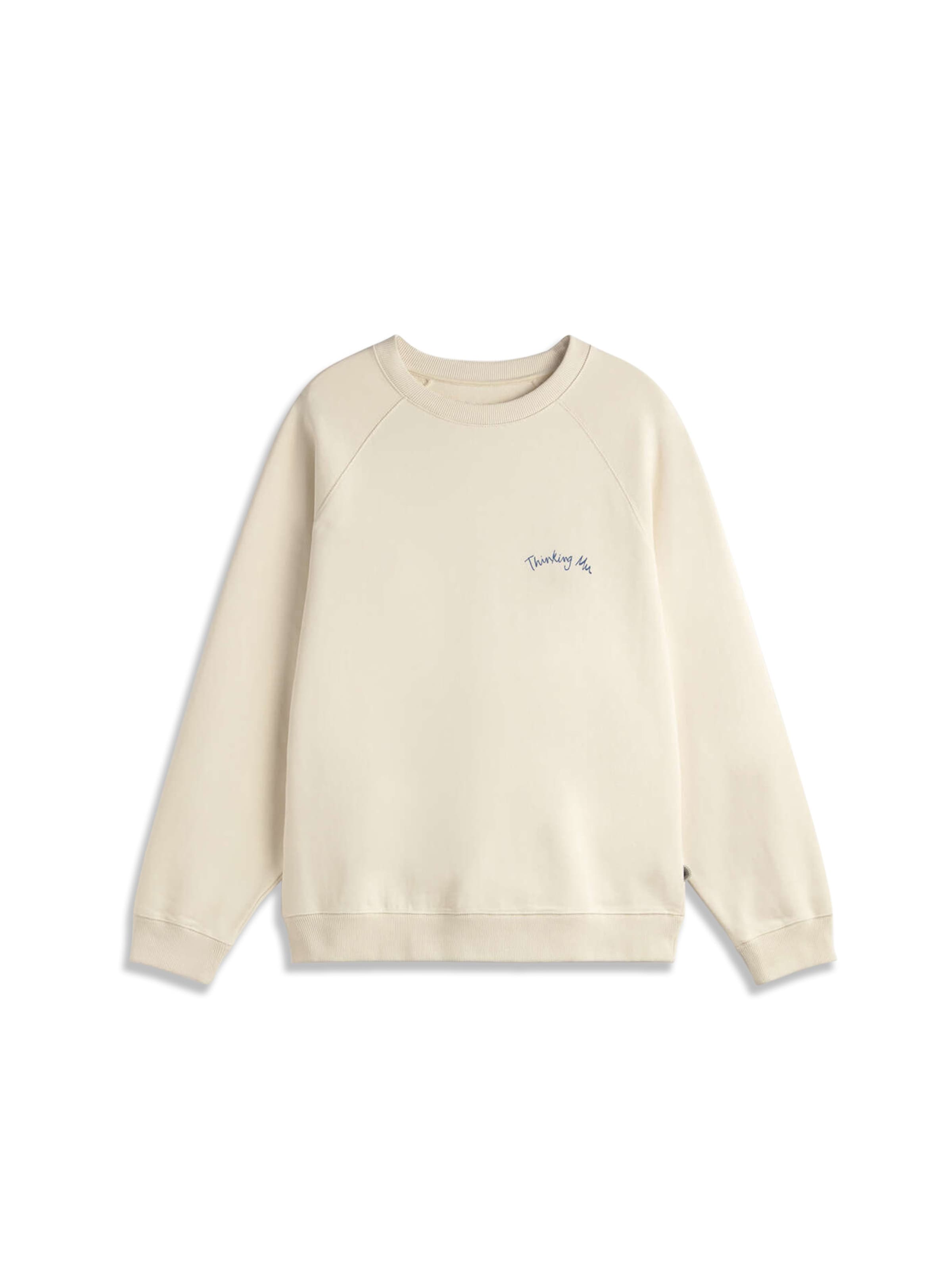 Thinking MU Sweatshirt 'Pepe' in White: front