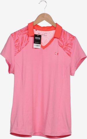 UNDER ARMOUR Poloshirt L in Pink: predná strana