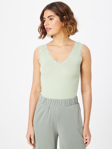Hailys - Top 'Lona' en verde: frente