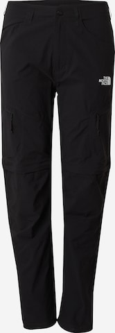 THE NORTH FACEregular Hlače za vanjske uvjete 'Exploration' - crna boja: prednji dio