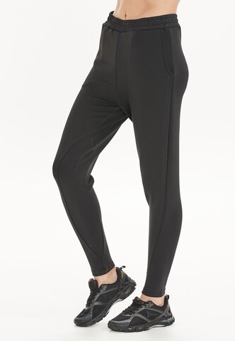 ENDURANCE Tapered Sportbroek 'TIMMIA' in Zwart: voorkant