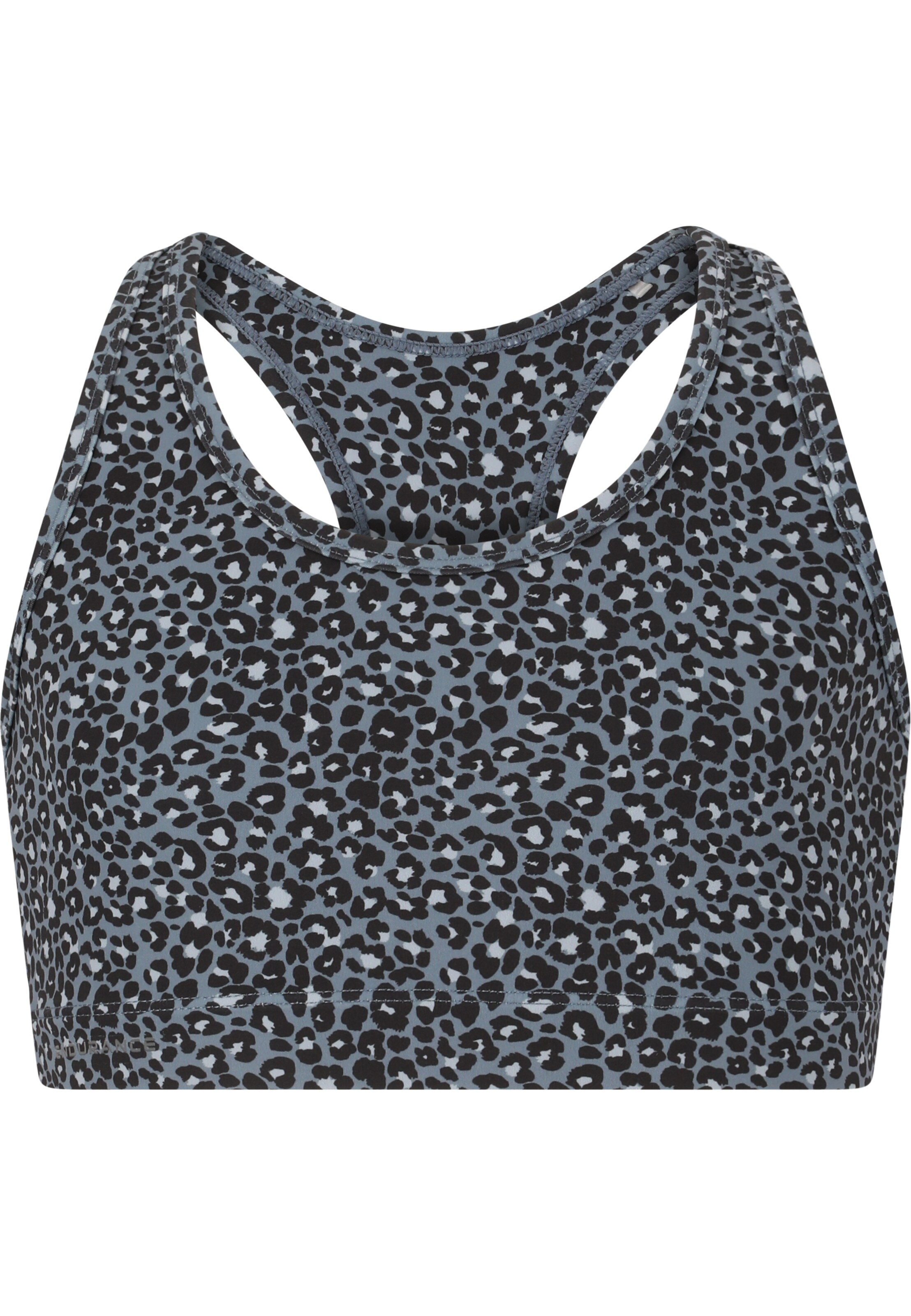 ENDURANCE Medium Support Sport-BH 'Konwich Jr.' in Grau: Vorderseite